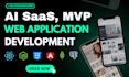 build ai saas, mvp, web app with angular dot net