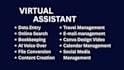 help in bookkeeping, email, travel and online tasks