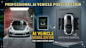 design professional ai vehicle and car posters
