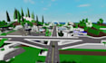 design custom 3d roblox map, low poly map environment, city map for game studio