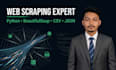do web scraping, data extraction, python scraping and automation