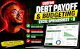 create custom debt payoff and budgeting excel spreedsheet