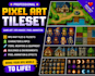 do pixel art tileset sprite sheet game character animation topdown pixel tilemap