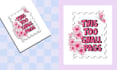 design cute affirmation sticker art with custom elements