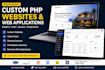 build custom PHP website or web application with admin panel