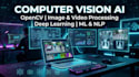 computer vision ai, open cv, mediapipe for pose estimation, yolo detection, llm