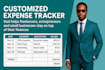 create a professional business expense tracker in spreadsheets
