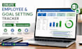 create employee and goal setting tracker spreadsheet in google sheet and excel