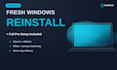 reinstall and set up windows 10 or 11 on your PC remotely