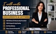 write professional business documents and letters