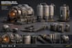 provide modular scifi props and environment  models with asset optimization