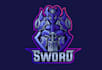 create unique medieval fantasy game, rpg, mmo game logo