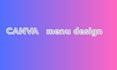 design canva menu, social media design