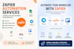 create zapier automation and connect your apps