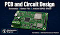 pcb and circuit design on arduino, esp32, arm or your mcu