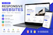 develop a responsive website using HTML CSS and javascript
