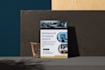 design premium, modern, and visually stunning flyer