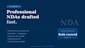 draft a professional UK nda non disclosure agreement