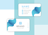 design clean modern minimalist business card