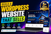 build a professional wordpress website or landing page