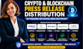 crypto press release distribution blockchain PR web3 news publishing