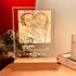 design custom acrylic led lamp with photo engraving