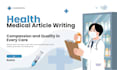 write health and medical articles or do data entry tasks