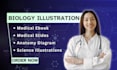 draw scientific medical biology illustrations