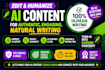 edit and humanize ai content for authentic, engaging, natural writing