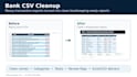 clean and categorize your bank transaction CSV