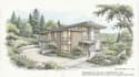 create expressive architectural and urban sketches, township house, and building