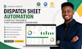 dispatch sheet automation logistics tracker and fleet management dashboard