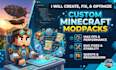 create fix and optimize custom minecraft modpack with quests for forge or fabric