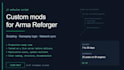 develop custom arma reforger mods and scripts