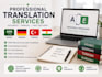 translate arabic, german, turkish and kurdish professionally