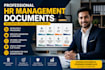 create professional HR management documents for your organisation