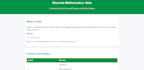 create a  mathematics themed webpage