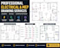 draw electrical drawing , plumbing and mep design using autocad