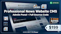 build news website cms with admin panel