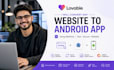 convert lovable to app, any website into an android webview mobile app