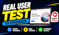 test your website and record a real user experience UX feedback video