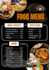 create modern and attractive food menu design