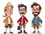 draw nice cartoons and caricatures