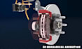 create 3d automotive mechanical brake system animation technical explainer video