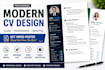 design modern CV and resume professionally