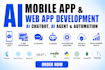 develop ai mobile app, ai website, chatbot, ai agent, ai automation system