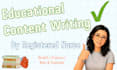 write medically accurate educational content
