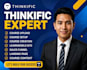 setup and design a professional thinkific online course website or thinkific sch