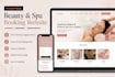 design luxury spa saloon booking wordpress website