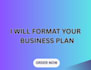 design your business plan power point presentation